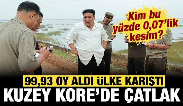 Kim y&uuml;zde 99,93 oy aldı Kuzey Kore karıştı: &Uuml;lkede 0,07'lik &ccedil;atlak!