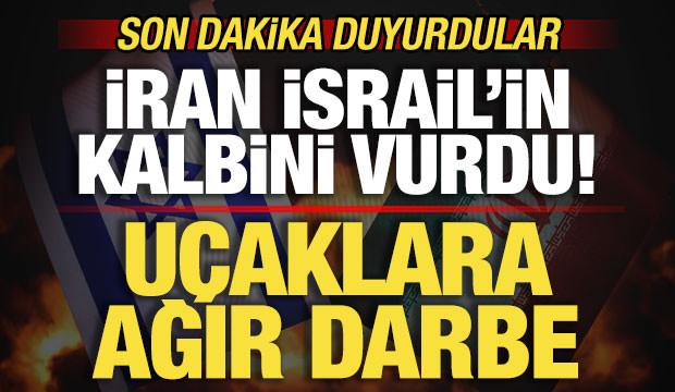 Son dakika duyurdular! İran, İsrail'in kalbini vurdu! U&ccedil;aklara ağır darbe