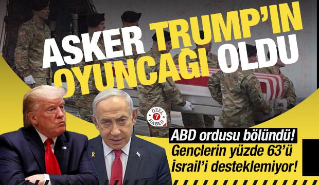 ABD ordusunda &ccedil;atlak: Gen&ccedil;lerin y&uuml;zde 63&rsquo;&uuml; İsrail&rsquo;e olumsuz bakıyor