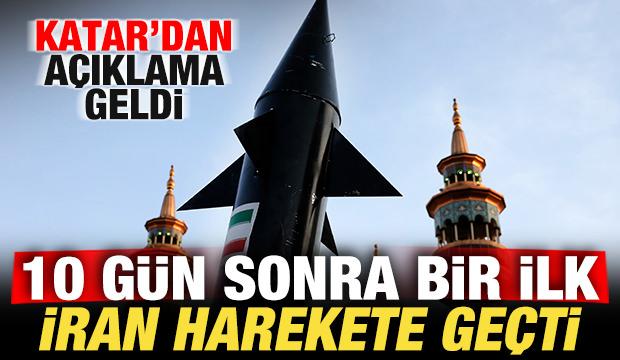 Katar'dan son dakika duyurdu! 10 g&uuml;n sonra bir ilk! İran harekete ge&ccedil;ti