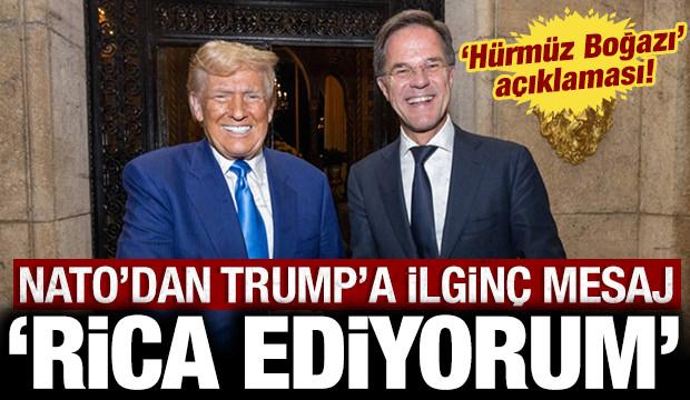 NATO'dan Trump'a ilgin&ccedil; mesaj: "Rica ediyorum" diyerek a&ccedil;ıkladı!