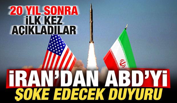 Son dakika: İran'dan ABD'yi şoke edecek duyuru! 20 yıl sonra ilk kez a&ccedil;ıkladılar