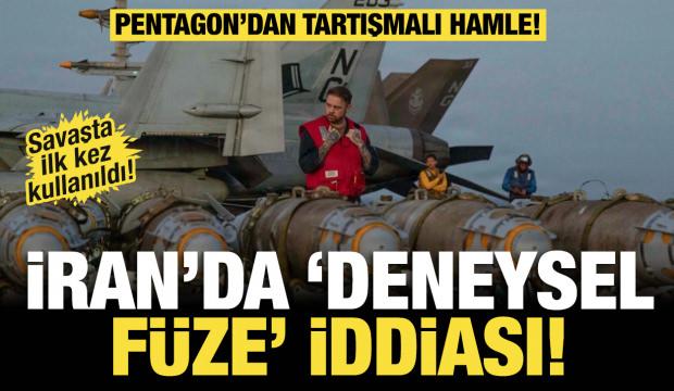 ABD basınından flaş iddia: ABD İran'da test edilmemiş f&uuml;zeler kullandı!
