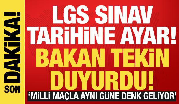 Bakan Tekin duyurdu: 'LGS bir g&uuml;n &ouml;ne &ccedil;ekilebilir!'