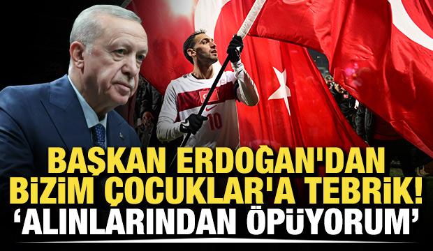 Başkan Erdoğan'dan Bizim &Ccedil;ocuklar'a tebrik! "Alınlarından &ouml;p&uuml;yorum"