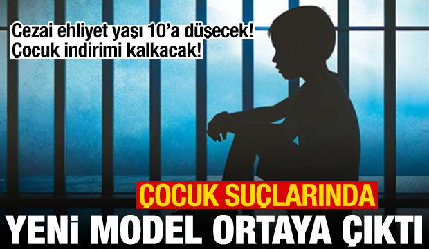 &Ccedil;ocuk su&ccedil;larında yeni model: Cezai ehliyet yaşı 10'a inecek, &ccedil;ocuk indirimi kalkacak