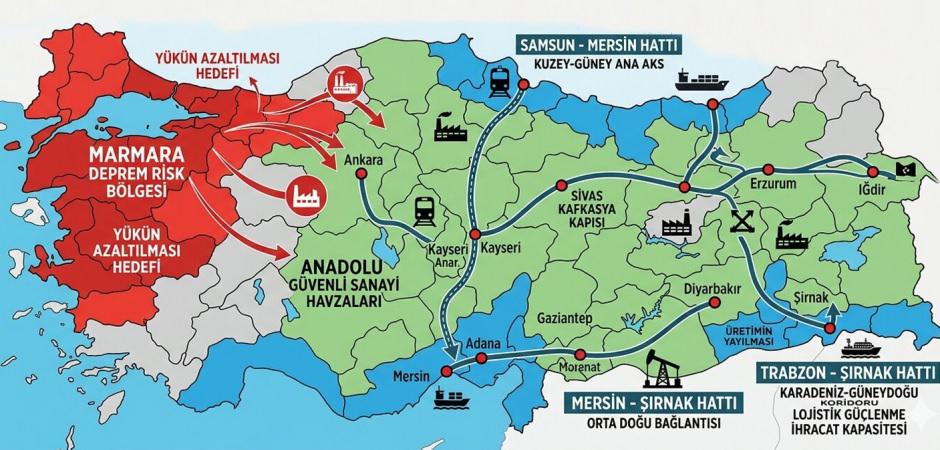 Deprem riski! Sanayi Anadolu'ya taşınacak! 4 yeni rota belirlendi