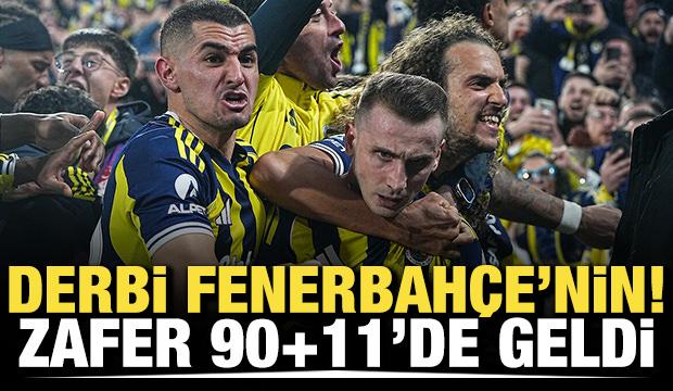 Derbi Fenerbah&ccedil;e'nin! Zafer 90+11'de geldi