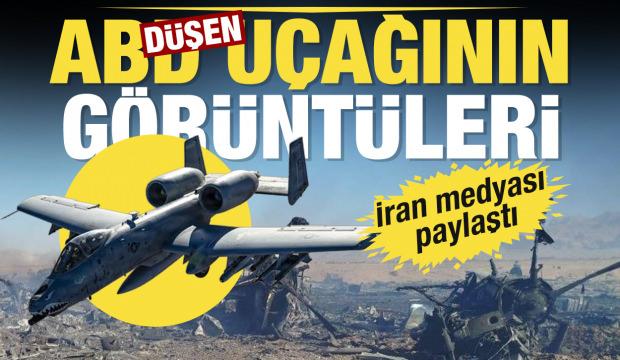 D&uuml;şen ABD u&ccedil;ağının g&ouml;r&uuml;nt&uuml;leri.... İran Devrim Muhafızları paylaştı