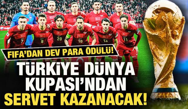 FIFA'dan dev para &ouml;d&uuml;l&uuml;! T&uuml;rkiye, D&uuml;nya Kupası'ndan servet kazanacak