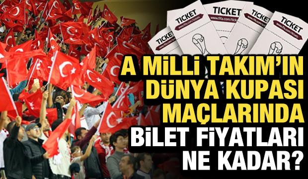 Milli Takım'ın D&uuml;nya Kupası ma&ccedil;larında bilet fiyatları ne kadar? 