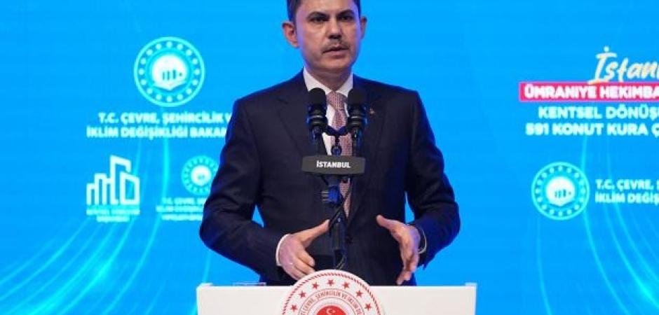 Bakan Murat Kurum'dan t&uuml;m vatandaşlara kentsel d&ouml;n&uuml;ş&uuml;m &ccedil;ağrısı