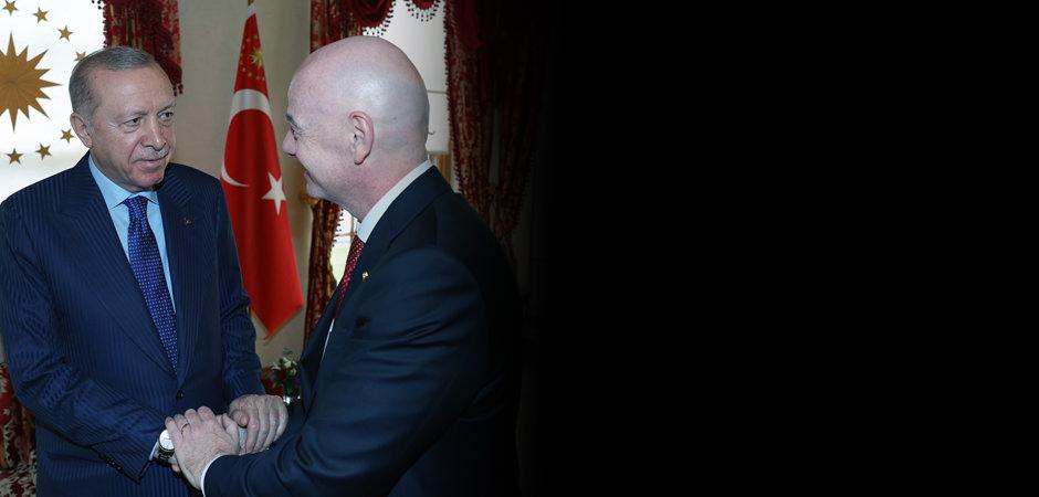 B&uuml;y&uuml;k s&uuml;rpriz! İşte Erdoğan-Infantino g&ouml;r&uuml;şmesinde masaya yatırılan konu