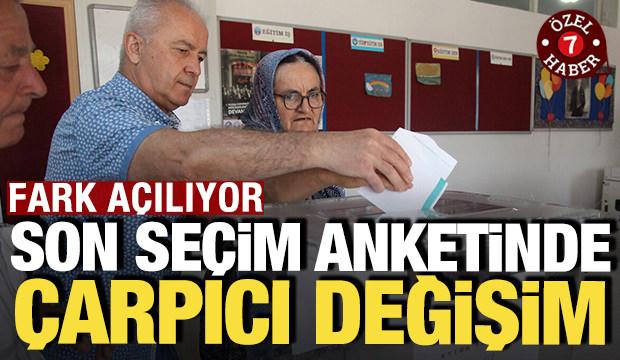 Fark a&ccedil;ılıyor: Son se&ccedil;im anketinde &ccedil;arpıcı değişim
