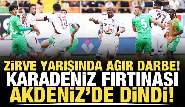 Karadeniz fırtınası Akdeniz'de dindi! Zirve yarışında s&uuml;rpriz kayıp