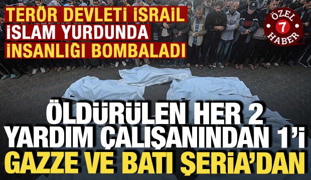&Ouml;ld&uuml;r&uuml;len her 2 yardım &ccedil;alışanından 1'i Gazze ve Batı Şeria'dan