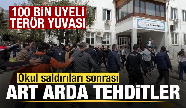 100 bin &uuml;yeli ter&ouml;r yuvası! Okul saldırıları sonrası art arda tehditler