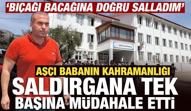 Aş&ccedil;ı babanın kahramanlığı: Saldırgana tek başına m&uuml;dahale etti