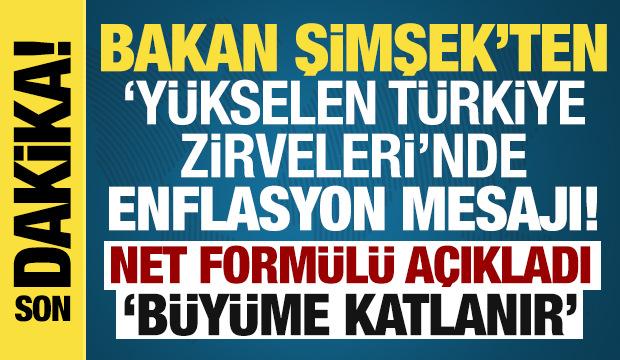 Bakan Şimşek'ten enflasyon mesajı: 'B&uuml;y&uuml;me katlanır' diyerek net form&uuml;l&uuml; a&ccedil;ıkladı!