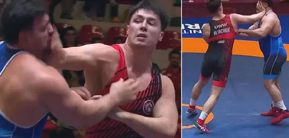 Belaruslu yenilgiyi hazmedemedi: Tokat attı... Rıza Kayaalp finalde!