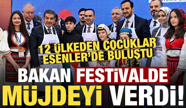 Esenler'de dev festival, 12 &uuml;lkeden yoğun katılım! Bakan Kacır festivalde m&uuml;jdeyi duyurdu