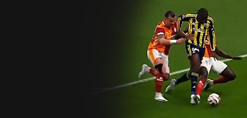 Bir penaltı iki penaltı itirazı! Galatasaray-Fenerbah&ccedil;e derbisinde tartışmalı pozisyonlar