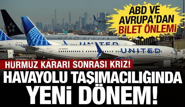H&uuml;rm&uuml;z kararı sonrası havayolu taşımacılığında kriz! Yolcu u&ccedil;akları i&ccedil;in yeni plan devrede