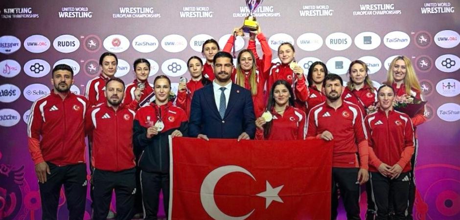 Kadın G&uuml;reş Milli Takımı, Avrupa ikincisi