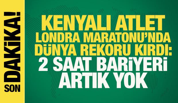 Kenyalı Sabastian Sawe, Londra Maratonu'nda d&uuml;nya rekoru kırdı: 2 saat bariyeri artık yok