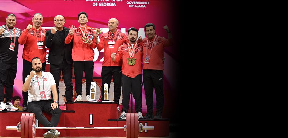 Milli halterci Muhammed Furkan &Ouml;zbek Avrupa rekoru kırarak şampiyon oldu