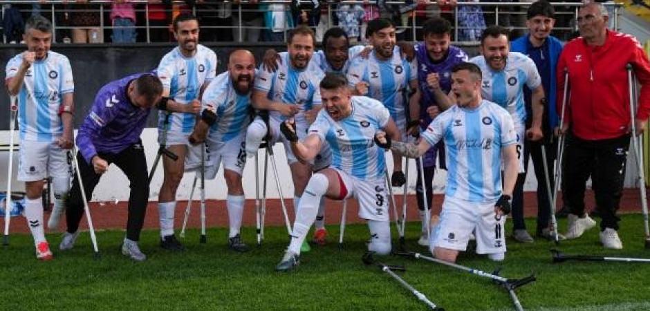 Tarihi başarı! Başkent Ampute Futbol G&uuml;c&uuml; Avrupa Şampiyonu