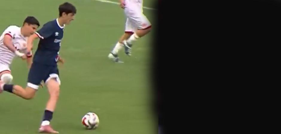 Herkes babasına benzetti! Efsane futbolcunun oğlundan muhteşem gol