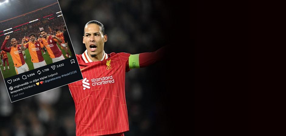 Van Dijk taraftarları heyecanlandırdı! F.Bah&ccedil;e paylaşımını beğendi