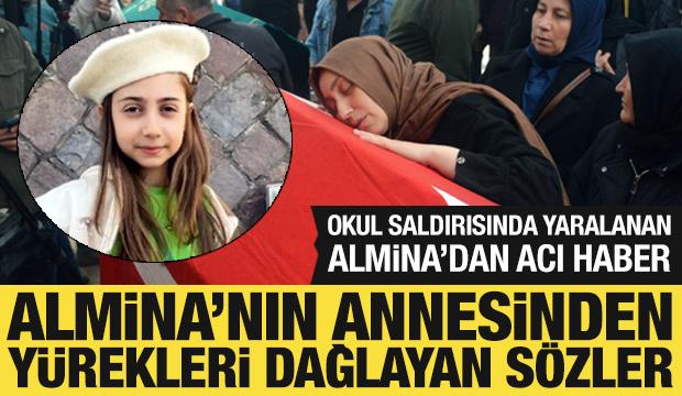 Okul saldırısında yaralanan Almina hayatını kaybetti: Annesinden y&uuml;rekleri dağlayan s&ouml;zler