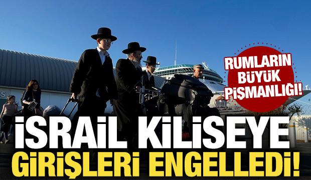 İsrail kiliseye girişleri engelledi! Rumların b&uuml;y&uuml;k pişmanlığı