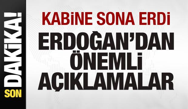 Kabine toplantısı sona erdi! Başkan Erdoğan alınan kararları a&ccedil;ıklıyor