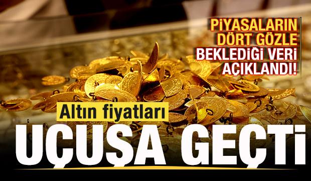 Piyasaların d&ouml;rt g&ouml;zle beklediği veri a&ccedil;ıklandı! Altın fiyatları u&ccedil;uşa ge&ccedil;ti