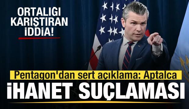 ABD'de ortalığı karıştıran iddia! Pentagon'dan sert a&ccedil;ıklama! İhanet su&ccedil;laması