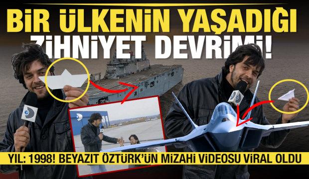 Beyazıt &Ouml;zt&uuml;rk'&uuml;n 1998'deki r&ouml;portajı: İşte bu y&uuml;zde 100 T&uuml;rk kağıdından yapılmış bir u&ccedil;ak