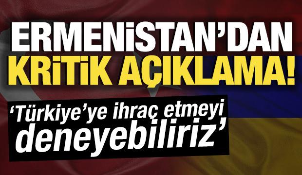 Ermenistan'dan kritik a&ccedil;ıklama! 'T&uuml;rkiye'ye ihra&ccedil; edebiliriz'