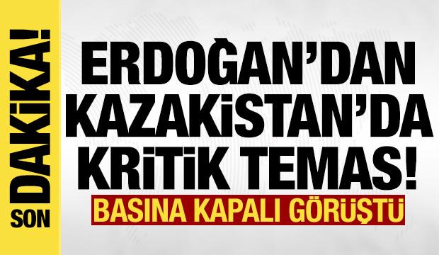 Son dakika: Erdoğan, Mirziyoyev ile g&ouml;r&uuml;şt&uuml;!