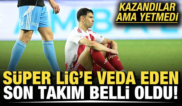 S&uuml;per Lig'e veda eden son takım belli oldu