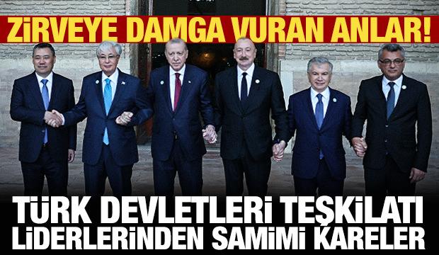 T&uuml;rk Devletleri Teşkilatı liderlerinden samimi kareler