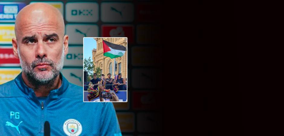 Guardiola'dan Filistin bayrağı taşıyan Yamal'a destek!