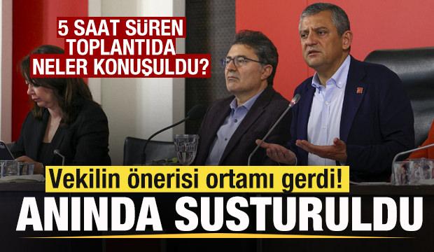5 saat s&uuml;ren CHP PM&rsquo;de neler konuşuldu? Vekilin &ouml;nerisi ortamı gerdi! Anında susturuldu