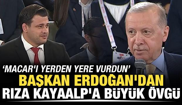 Başkan Erdoğan'dan Rıza Kayaalp'a b&uuml;y&uuml;k &ouml;vg&uuml;