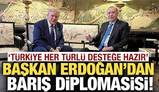 Cumhurbaşkanı Erdoğan'dan barış diplomasisi! Trump ve bir&ccedil;ok mevkidaşıyla g&ouml;r&uuml;şt&uuml;
