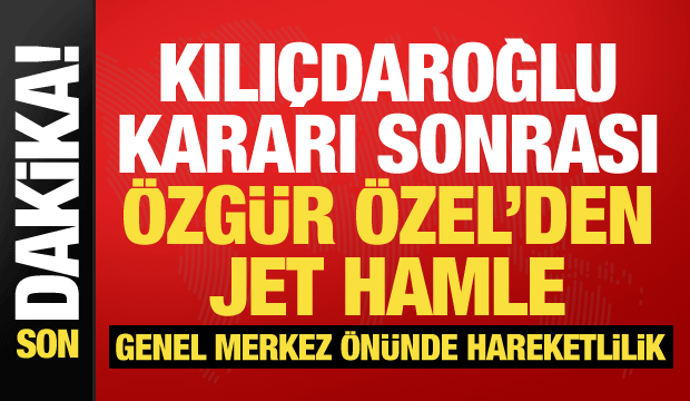 Son dakika: CHP'de hareketlilik! &Ouml;zg&uuml;r &Ouml;zel'den ilk hamle: Acil koduyla &ccedil;ağırdı
