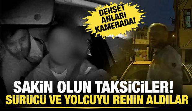 Taksiciler yolcu taşıma platformu s&uuml;r&uuml;c&uuml;s&uuml;n&uuml;n yolunu kesip yolcuyu alıkoydu...