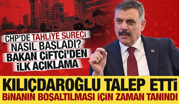 Bakan &Ccedil;ift&ccedil;i'den CHP a&ccedil;ıklaması: Kılı&ccedil;daroğlu y&ouml;netimi talep etti, polisler m&uuml;dahale etti!